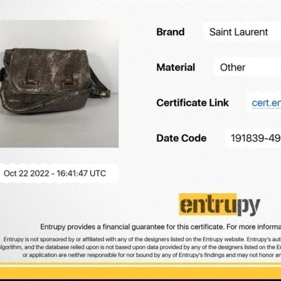 YVES SAINT LAURENT
Leather Medium Besace Flap metallic silver - Picture 11 of 11